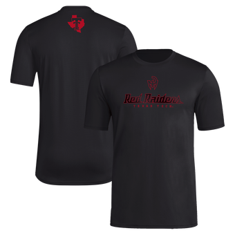 Men's adidas Black Texas Tech Red Raiders Let's Ride Pregame T-Shirt
