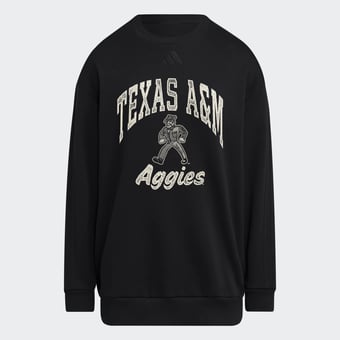 Women's adidas  Black Texas A&M Aggies Soft Lux Sweatshirt