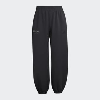 Women's adidas  Black Nebraska Huskers Soft Lux Sweatpants