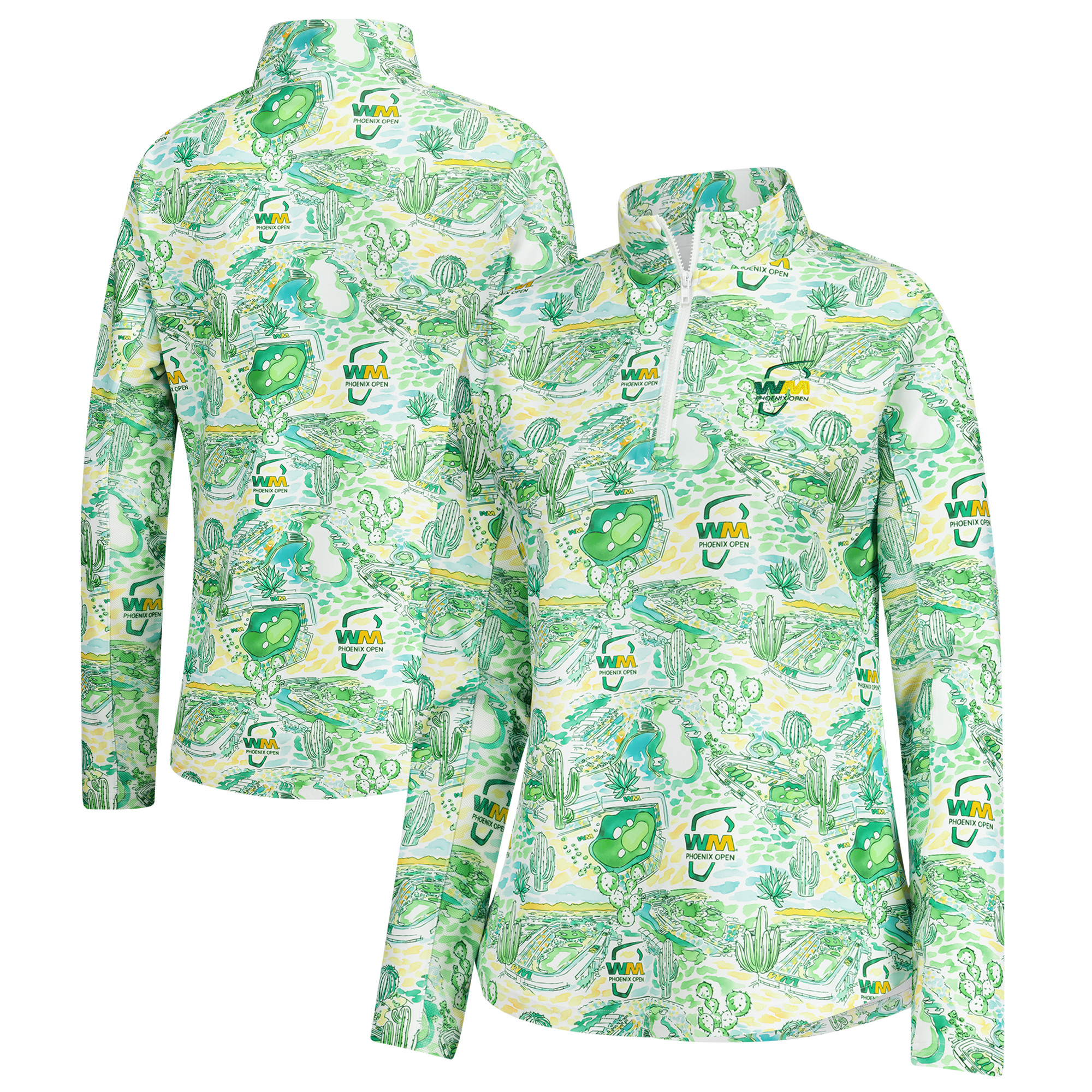 Women’s Smith & Quinn Green WM Phoenix Open Ava Quarter-Zip Pullover Women’s Smith & Quinn Green WM Phoenix Open Ava Quarter-Zip Pullover
