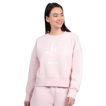 Women's Starter  Light Pink Houston Rockets Pastel Boxy Sweatshirt