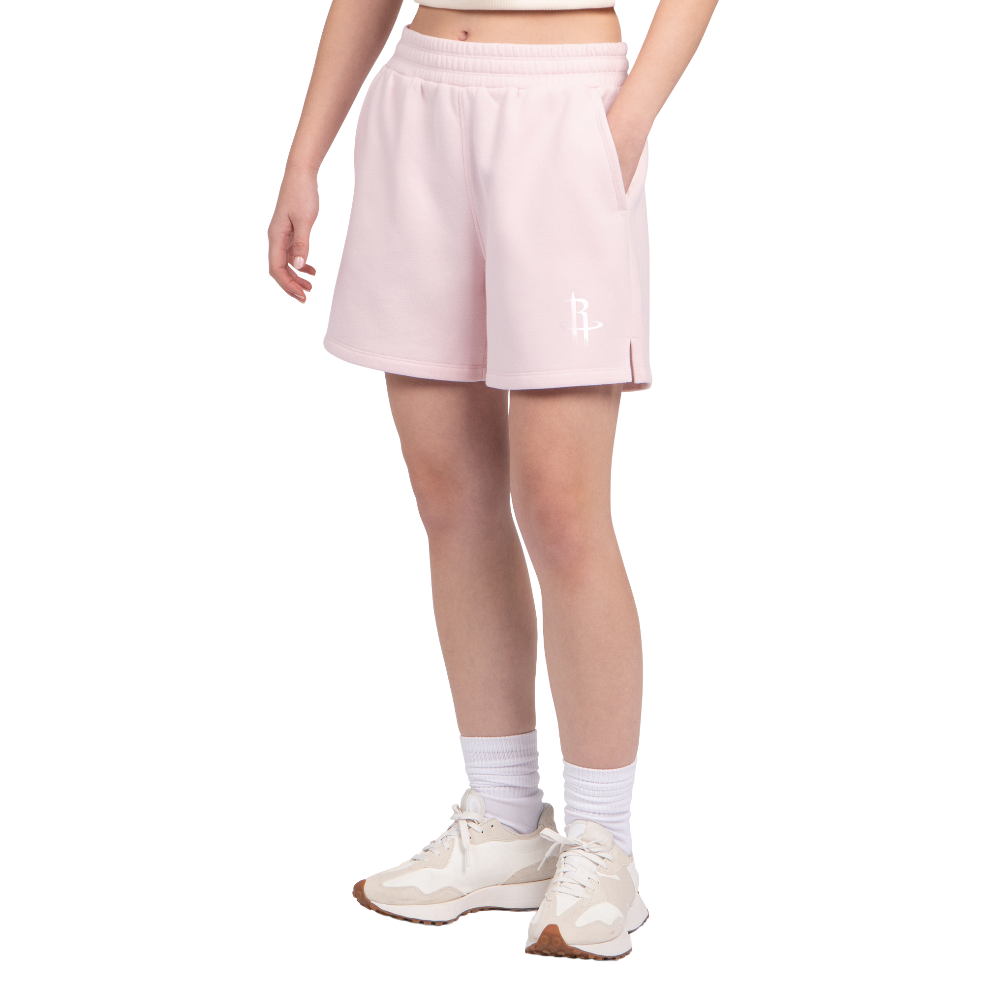 Women's Starter Light Pink Houston Rockets Pastel High Waisted Shorts