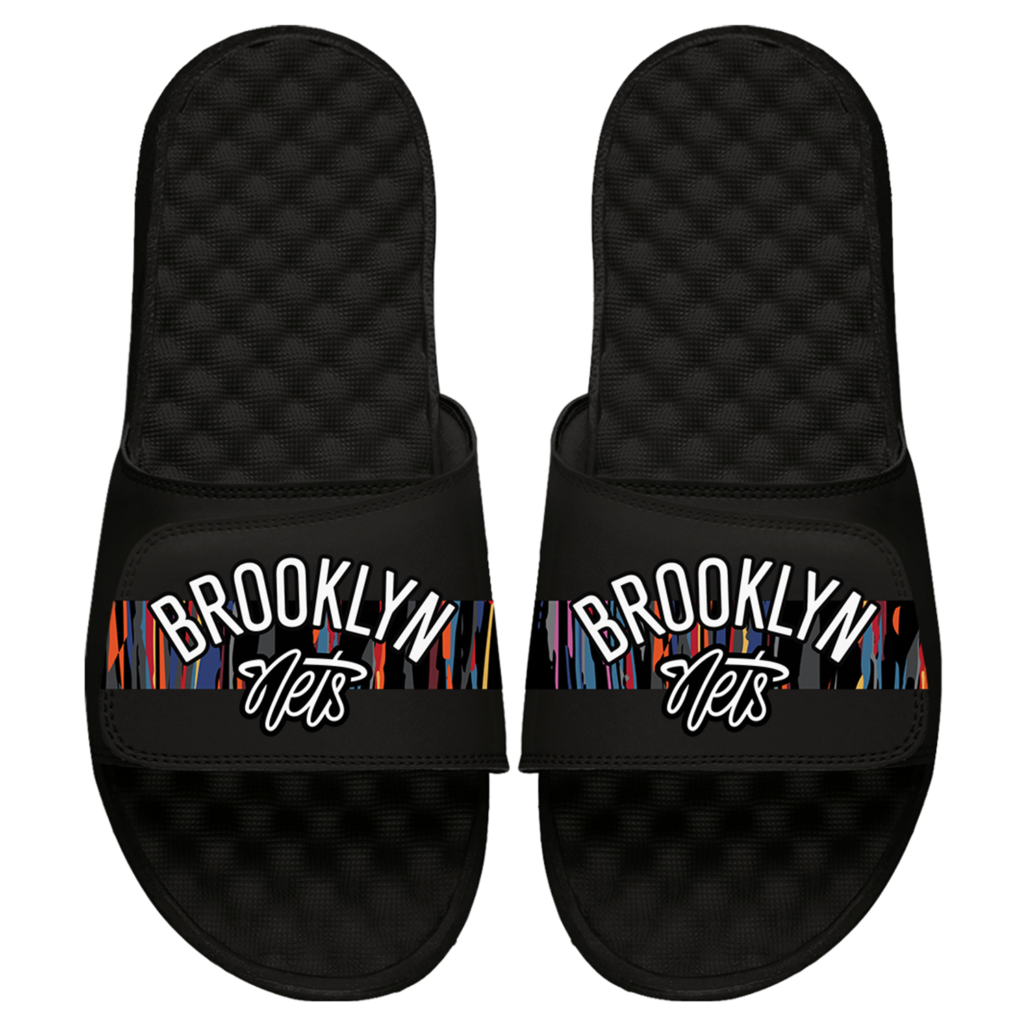 Unisex ISlide Black Brooklyn Nets 2025/26 City Edition Slide Sandals