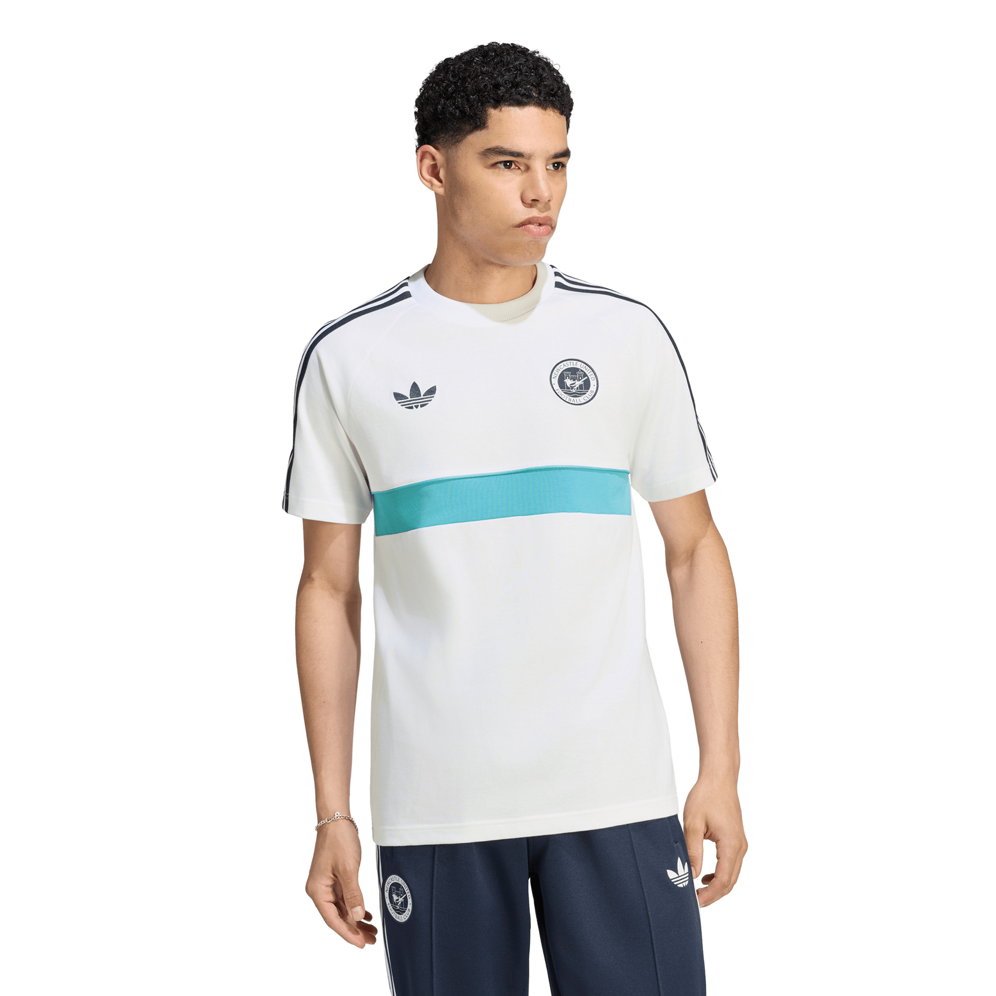 Men's adidas Originals White Newcastle United OG 2.0 T-Shirt