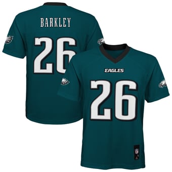 Youth Outerstuff Saquon Barkley Midnight Green Philadelphia Eagles Team Replica Jersey