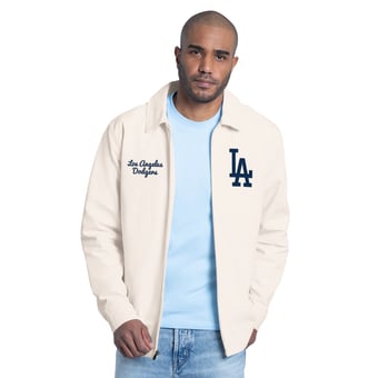 Men's Starter  White Los Angeles Dodgers Franchise Lightweight Full-Zip Jacket