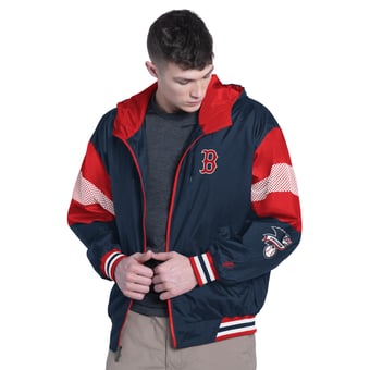 Men's Pro Player Navy/Red Boston Red Sox Legacy Lightweight Full-Zip Hooded Jacket