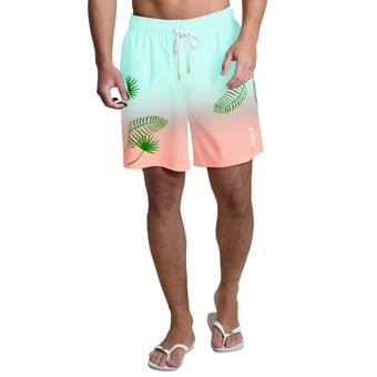 Men's Margaritaville  Mint Boston Red Sox Sunset on the Beach Swim Shorts