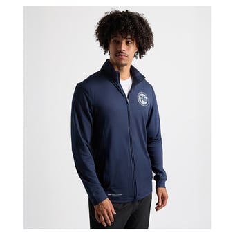 Men's Charles River x New England Patriots  Navy Nu Fitness Full-Zip Jacket