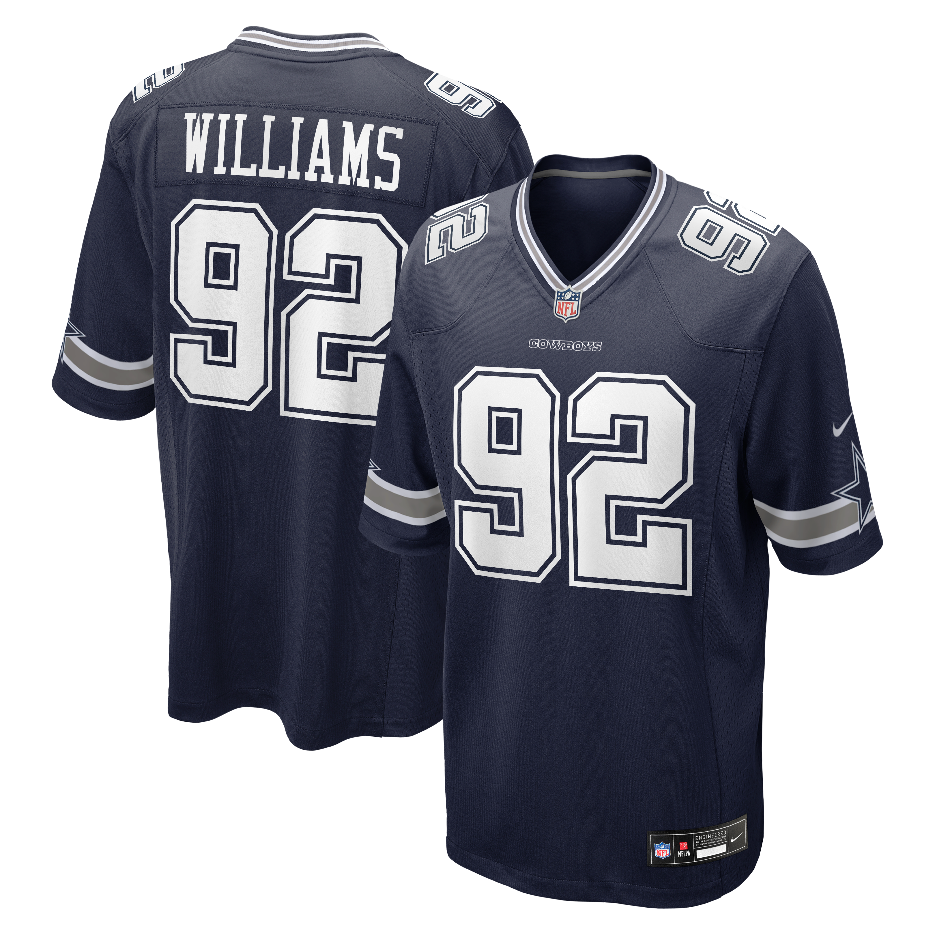 Men’s Nike Quinnen Williams Navy Dallas Cowboys Team Game Jersey