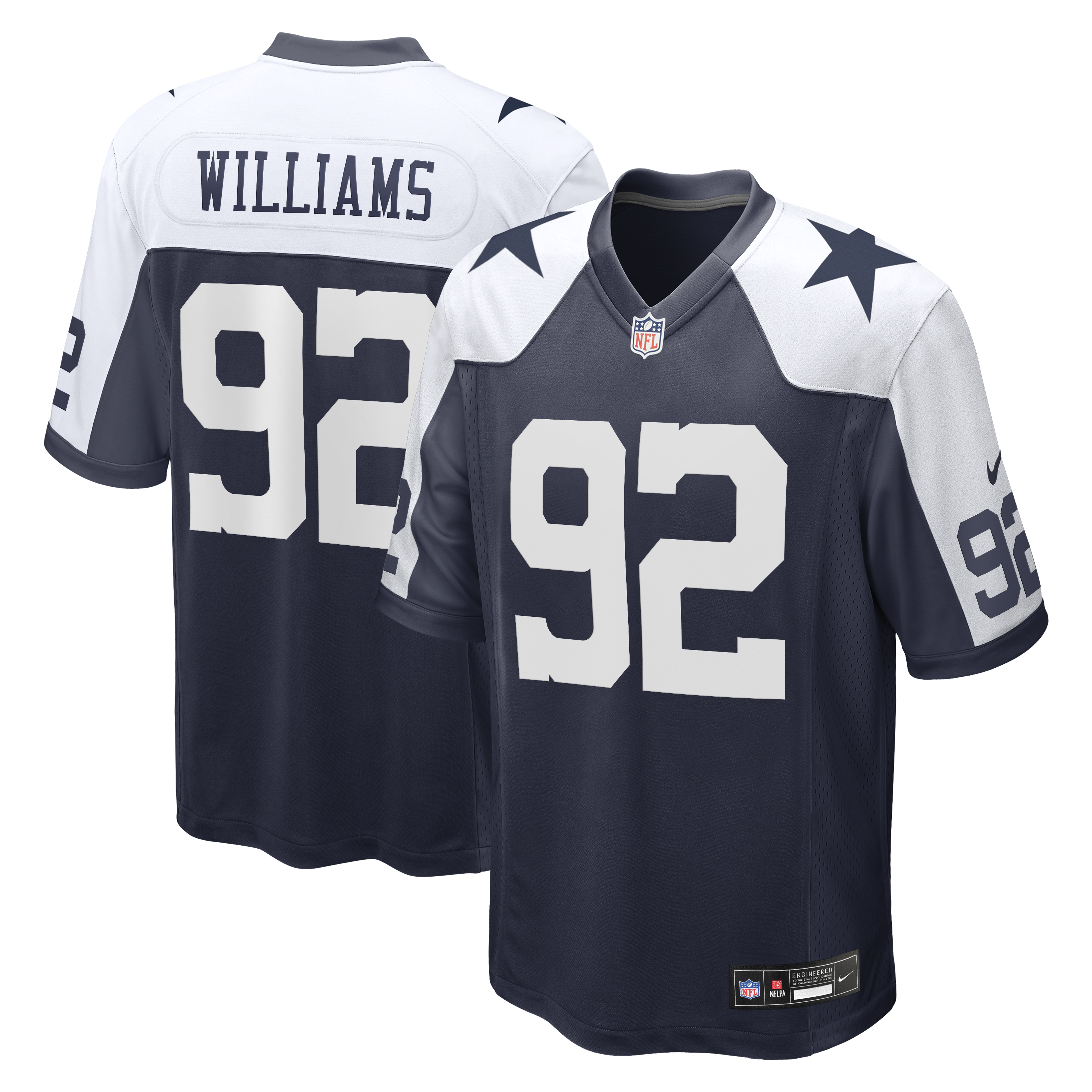 Nike Men's Quinnen Williams Navy Dallas Cowboys Game Jersey - Navy