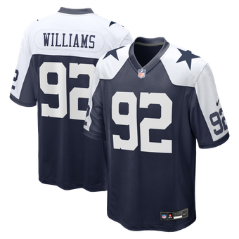 Men's Nike Quinnen Williams Navy Dallas Cowboys Game Jersey