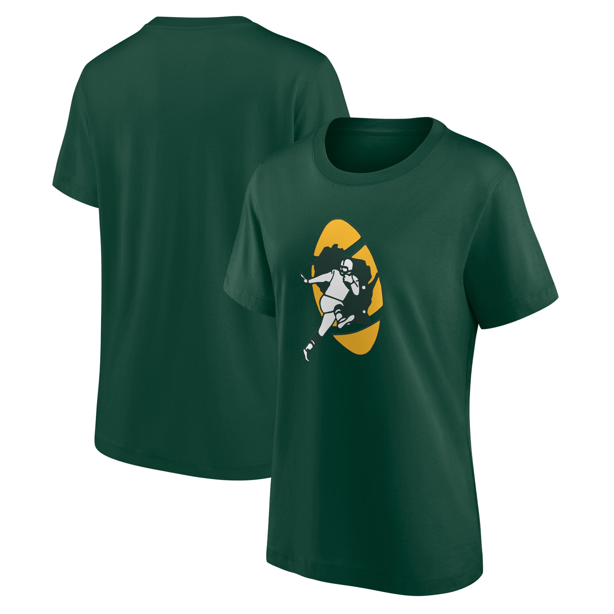 Green Bay Packers Classic Logo T-Shirt - Womens