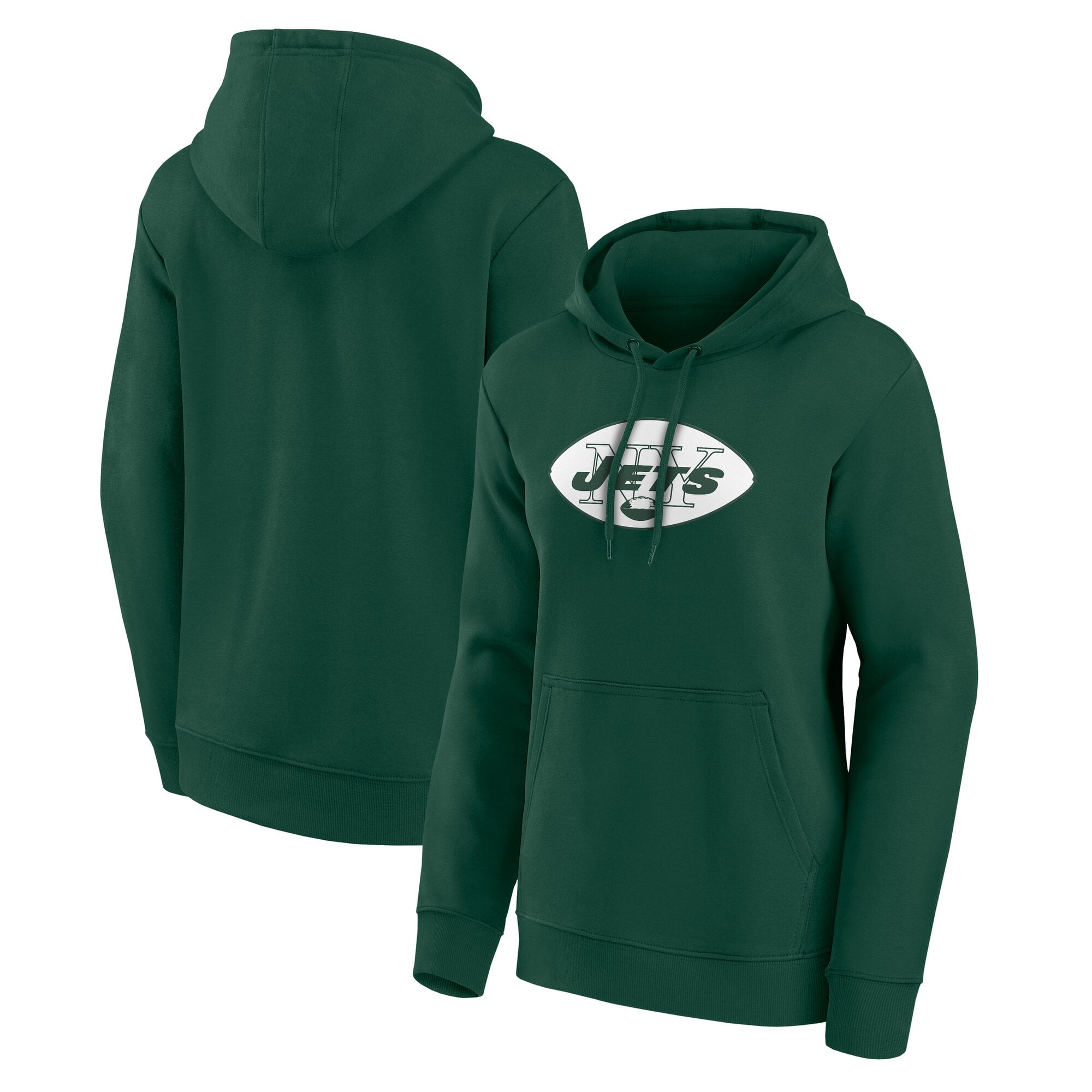 New York Jets Classic Logo Hoodie- Womens