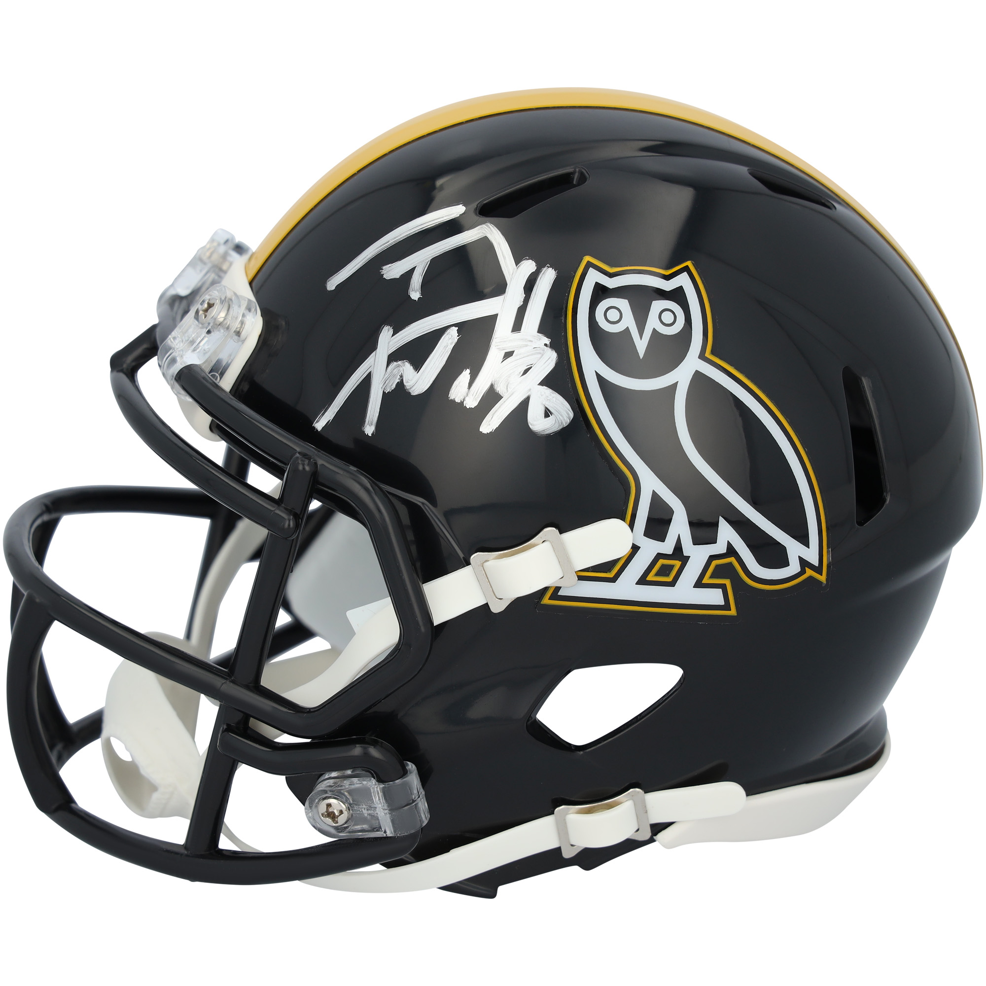 T.J. Watt Pittsburgh Steelers Autographed Riddell OVO Speed Mini Helmet