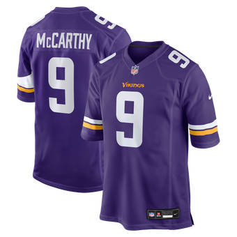 Men's Nike J.J. McCarthy Purple Minnesota Vikings Game Jersey