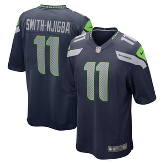 Men's Nike Jaxon Smith-Njigba Navy Seattle Seahawks Team Game Jersey