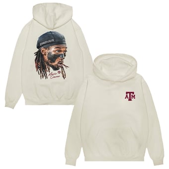 Unisex Mario Craver White Texas A&M Aggies NIL Hooded Sweatshirt