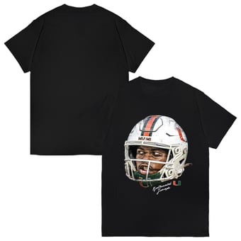 Unisex Nathaniel Joseph Black Miami Hurricanes Game Face NIL T-Shirt