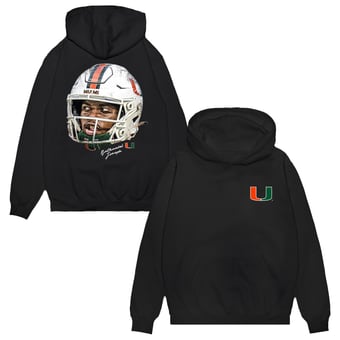 Unisex Nathaniel Joseph Black Miami Hurricanes NIL Hooded Sweatshirt