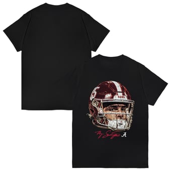 Unisex Ty Simpson Black Alabama Crimson Tide Game Face NIL T-Shirt
