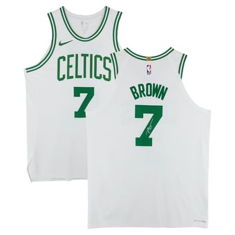Jaylen Brown Boston Celtics Autographed White Nike Association Edition Authentic Jersey