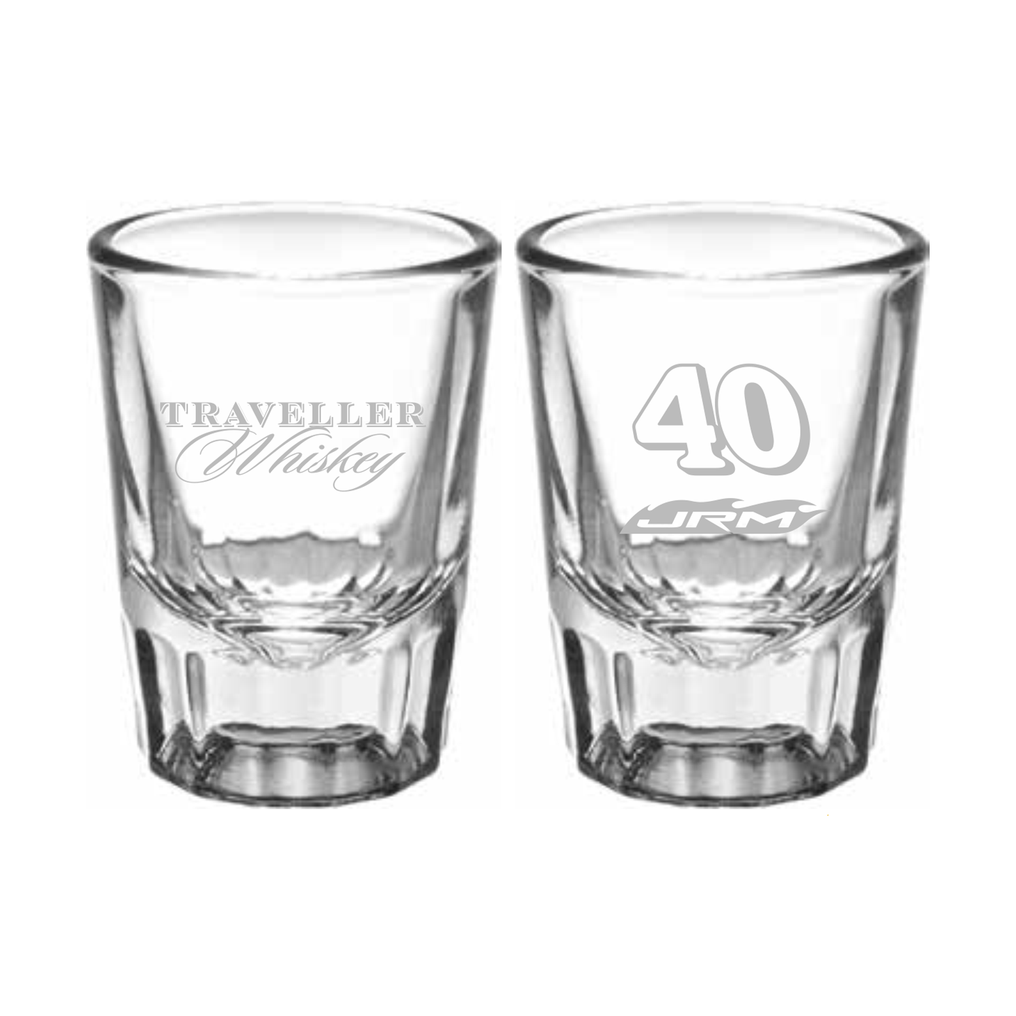 JR Motorsports Traveller Whiskey 1.5oz. Saloon Shot Glass