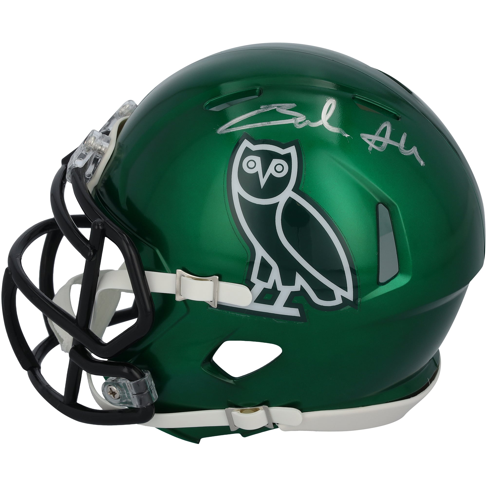 Braelon Allen New York Jets Autographed Riddell OVO Speed Mini Helmet