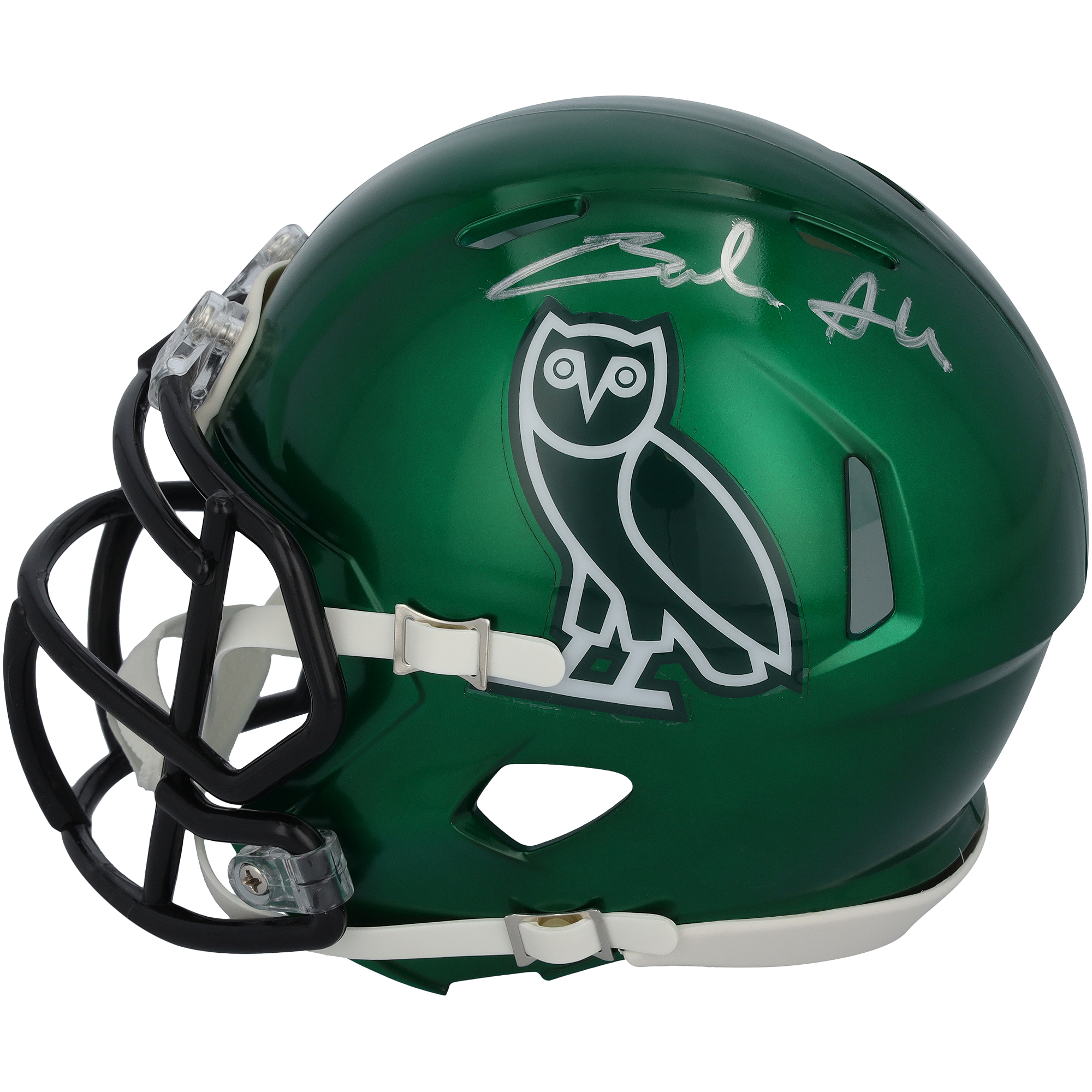 Braelon Allen New York Jets Autographed Riddell OVO Speed Mini Helmet