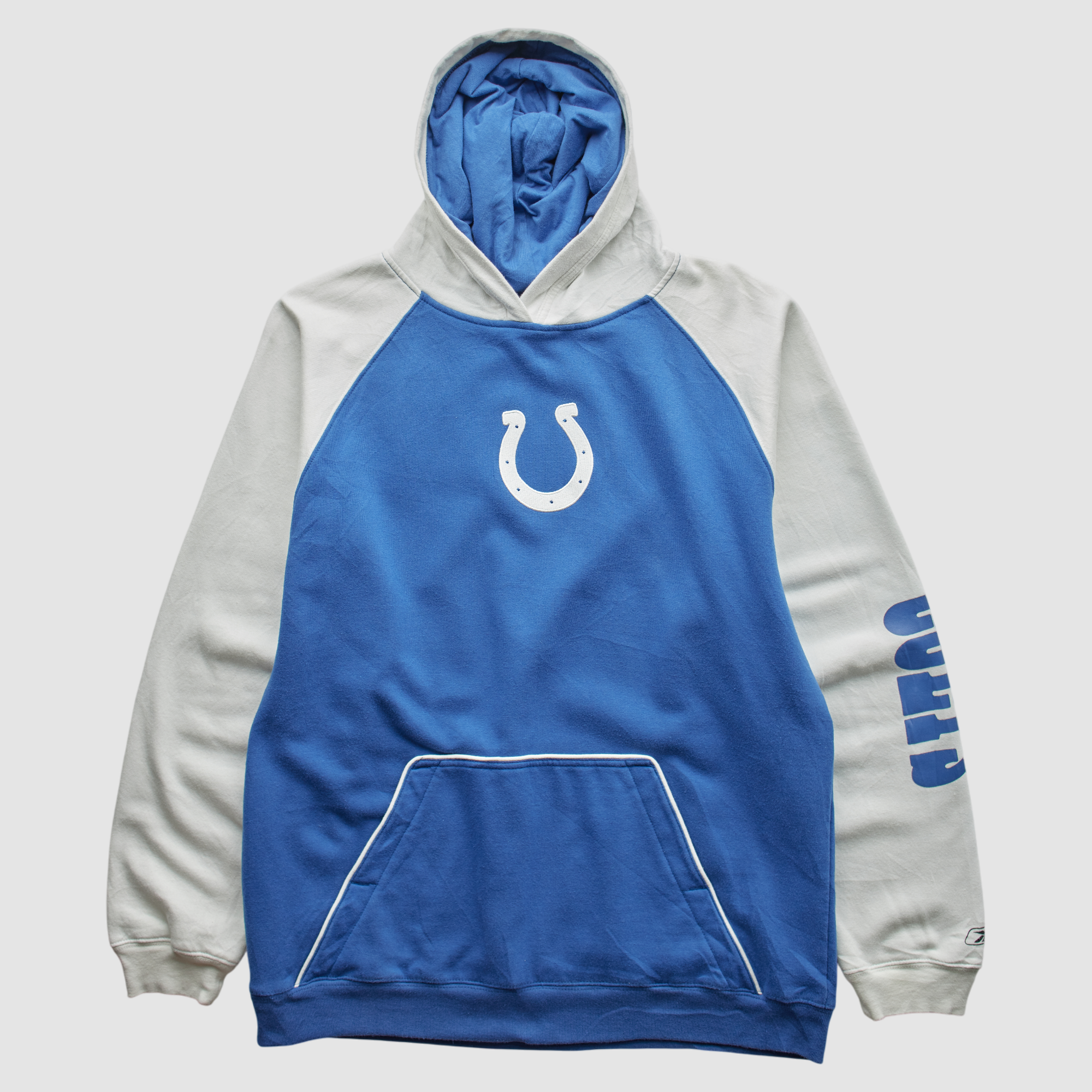 Indianapolis Colts Reebok 2000s Hooded Pullover Sweatshirt – Blue – XS by Fanatics Real Vintage Indianapolis Colts Reebok 2000s Hooded Pullover Sweatshirt – Blue – XS by Fanatics Real Vintage