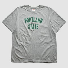 Portland State Vikings Nike 2000s T-shirt - Heather Gray - M by Fanatics Real Vintage