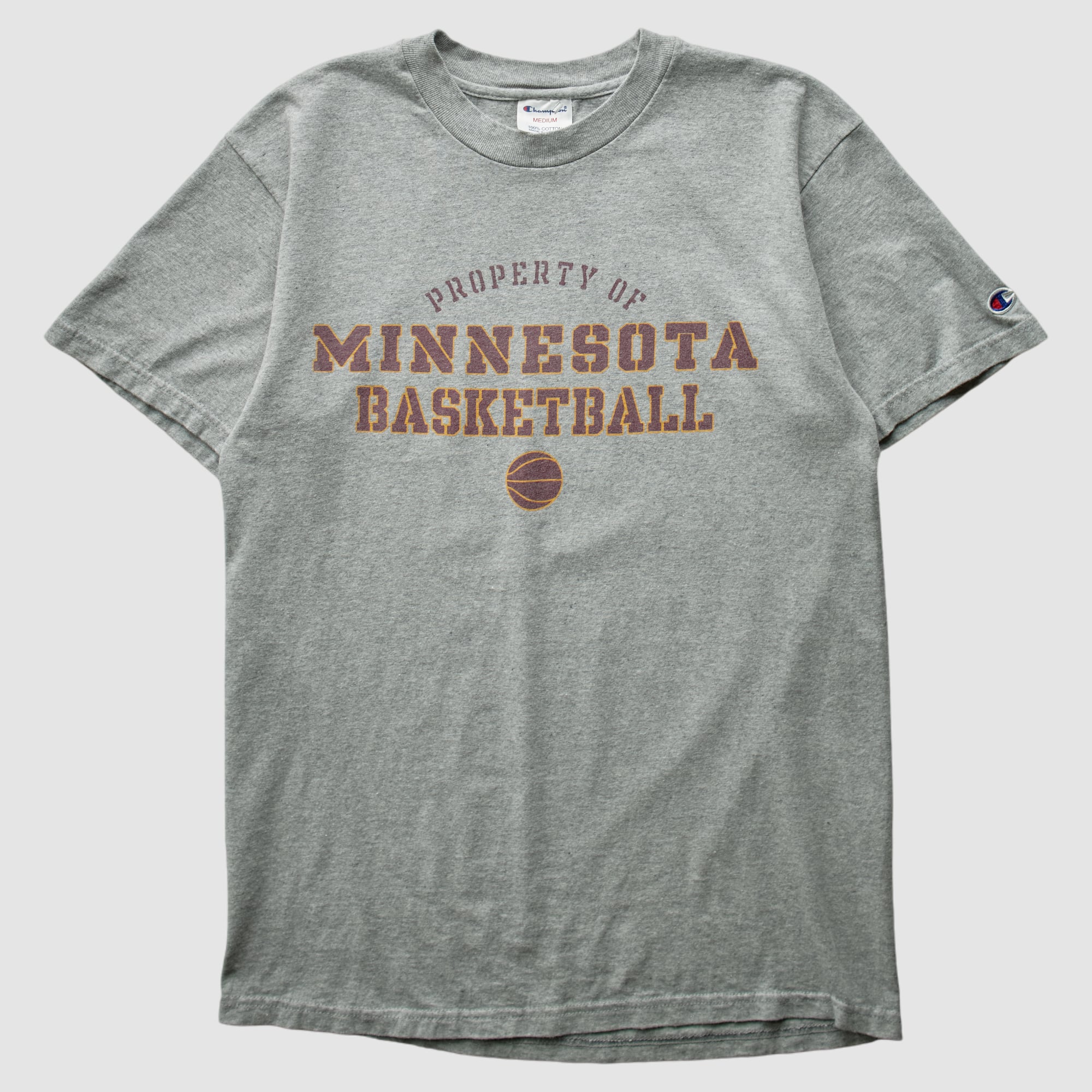 Minnesota Golden Gophers Champion 2000s T-shirt - Gray - S by Fanatics Real Vintage