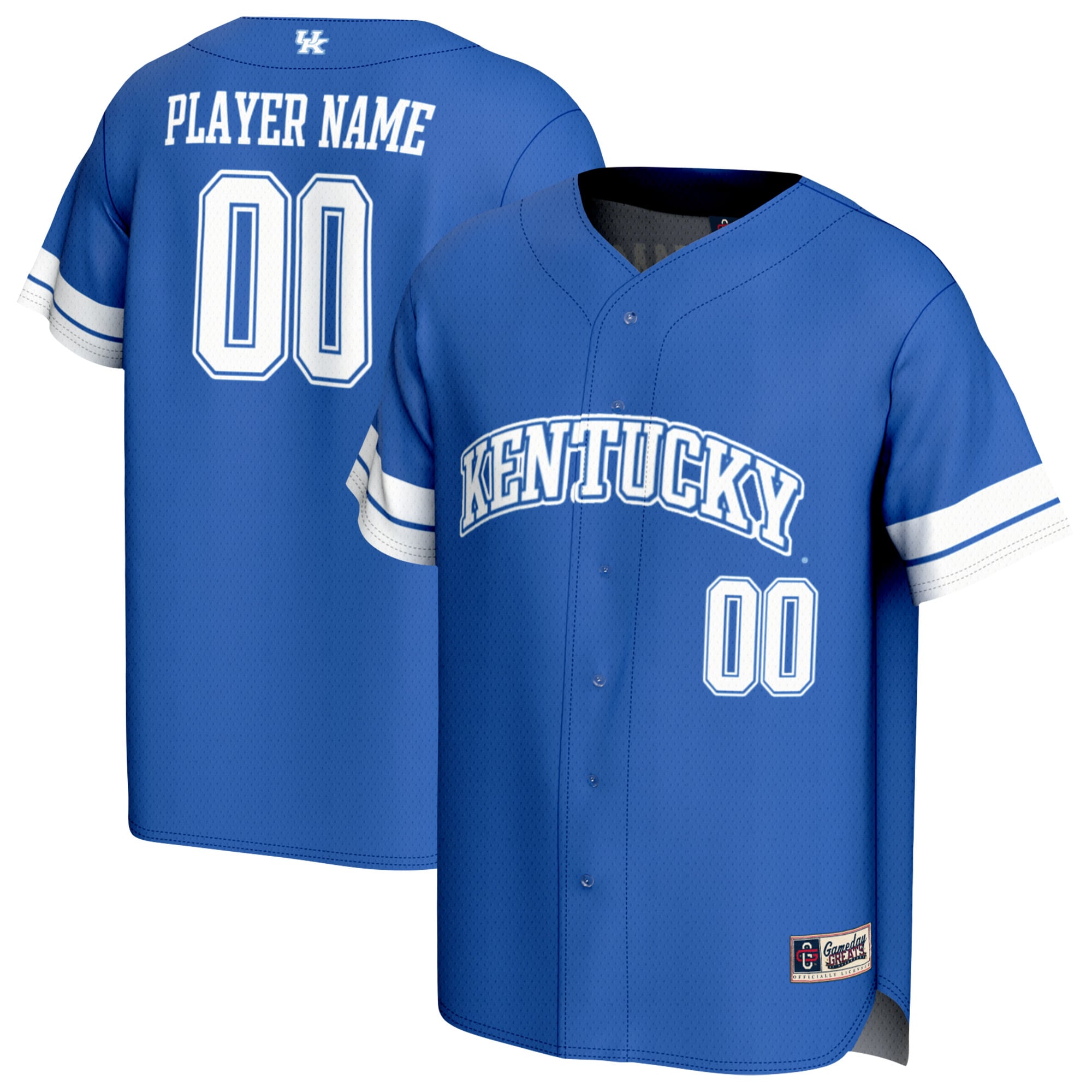 Youth GameDay Greats Royal Kentucky Wildcats Lightweight Collegiate Baseball NIL Pick-A-Player Fashion Jersey