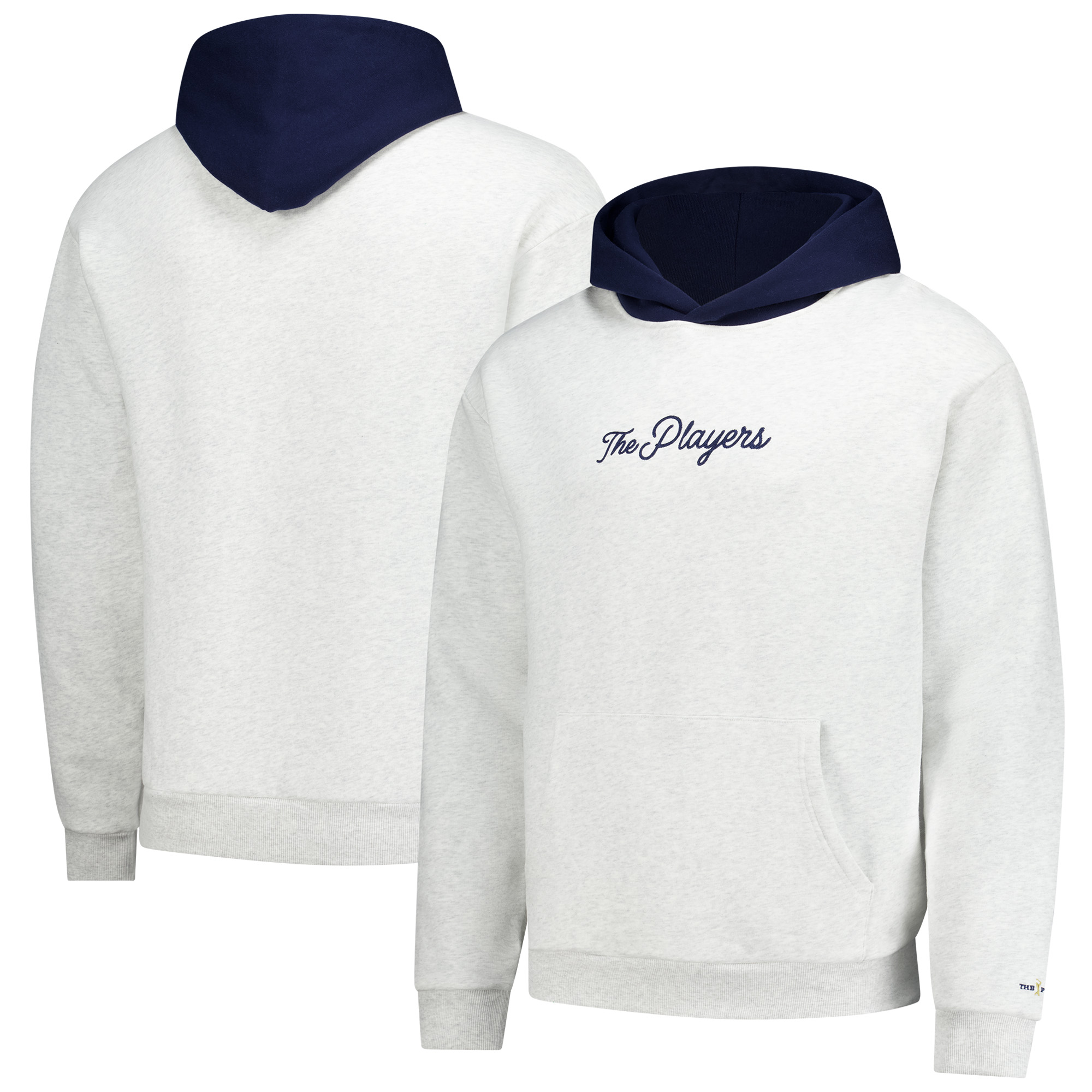 Men’s Barstool Golf Heather Gray/Navy THE PLAYERS Two-Tone Hoodie