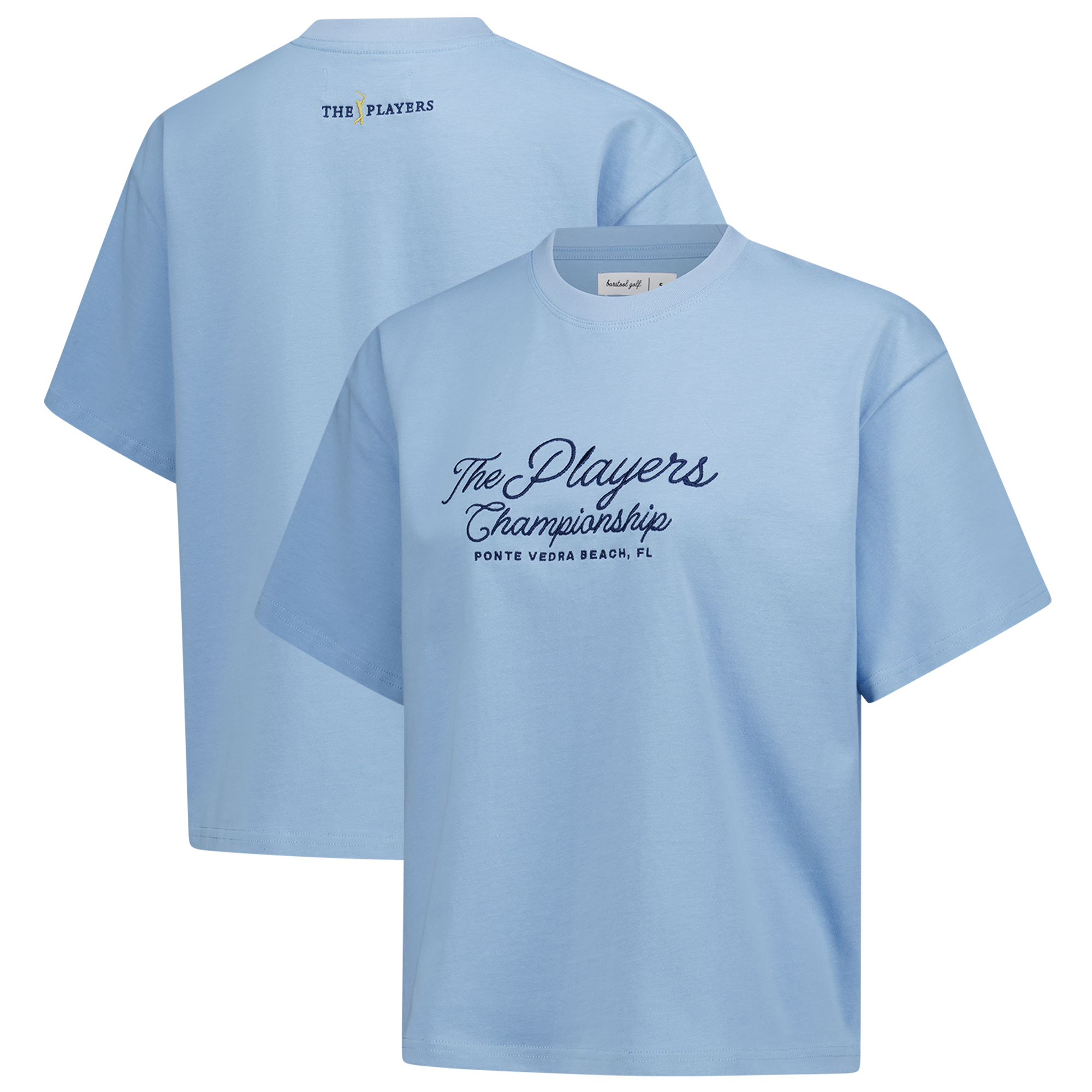 Women’s Barstool Golf Light Blue THE PLAYERS Championship Oversized T-Shirt