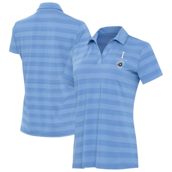 Women's Antigua Powder Blue Italy Baseball Tunnel Polo
