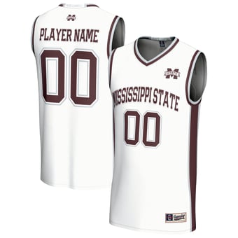 Unisex GameDay Greats White Mississippi State Bulldogs Lightweight Collegiate Women's Basketball NIL Pick-A-Player Fashion Jersey