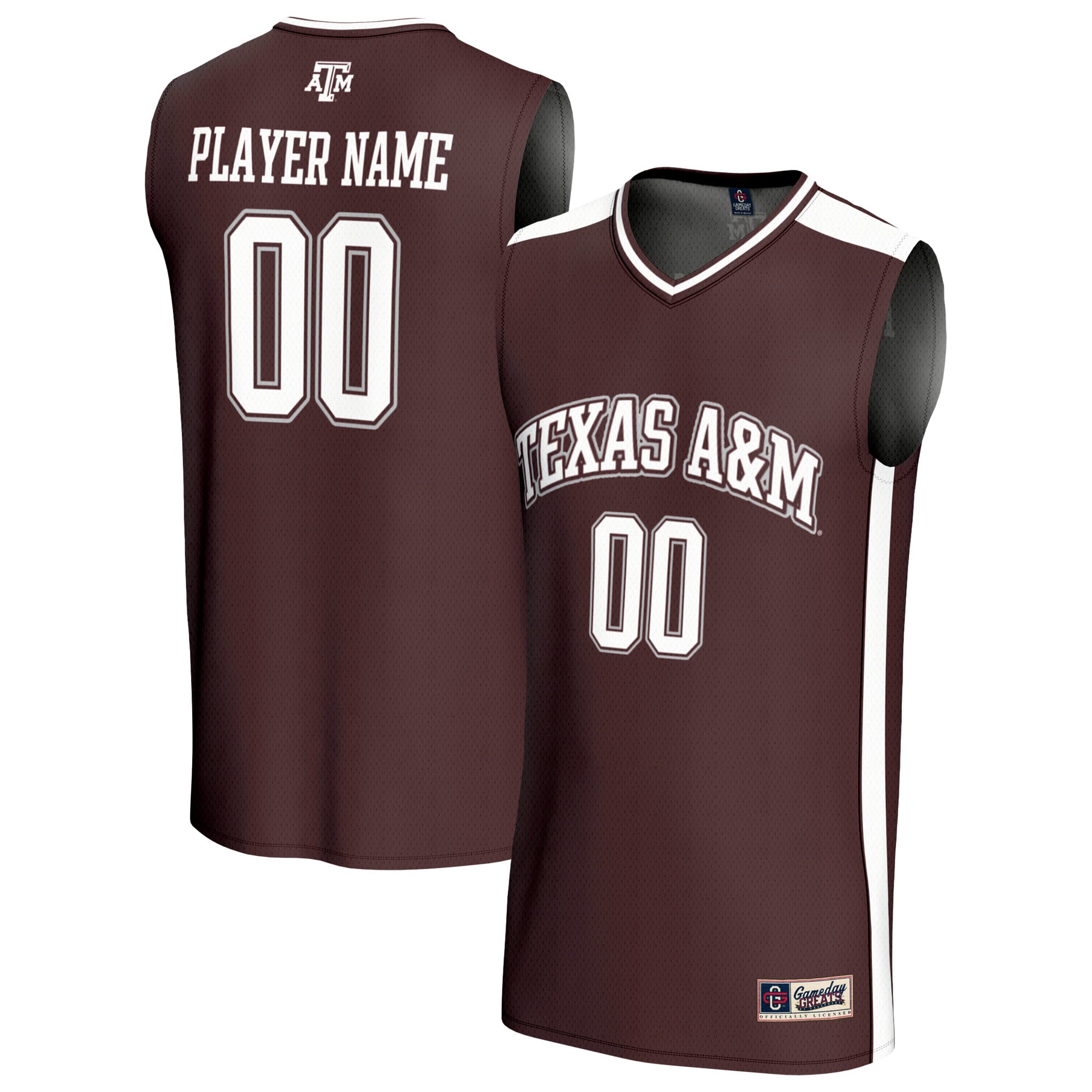 Unisex GameDay Greats Maroon Texas A&M Aggies Lightweight Collegiate Men's Basketball NIL Pick-A-Player Fashion Jersey
