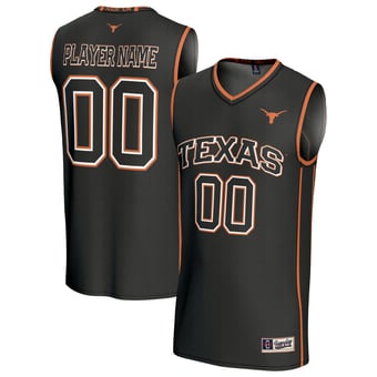 Unisex GameDay Greats Black Texas Longhorns Lightweight Collegiate Men's Basketball NIL Pick-A-Player Fashion Jersey