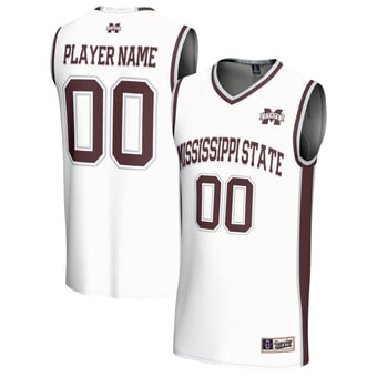 Youth GameDay Greats White Mississippi State Bulldogs Lightweight Collegiate Men's Basketball NIL Pick-A-Player Fashion Jersey