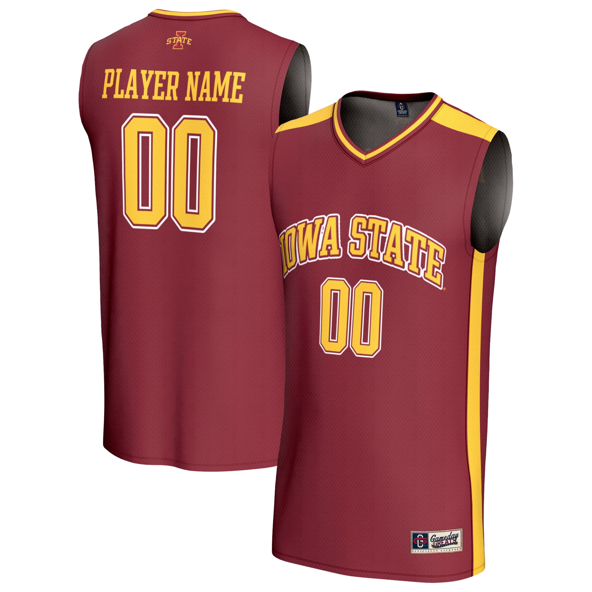 Youth GameDay Greats Cardinal Iowa State Cyclones Lightweight Collegiate Men's Basketball NIL Pick-A-Player Fashion Jersey