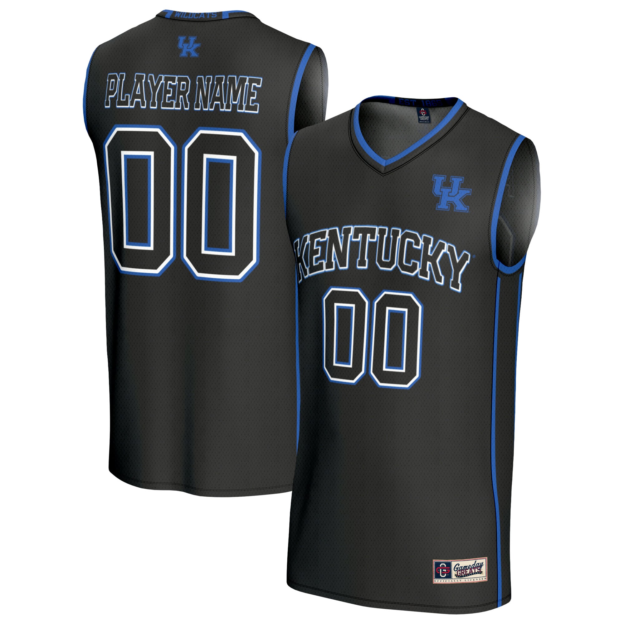Youth GameDay Greats Black Kentucky Wildcats Lightweight Collegiate Men's Basketball NIL Pick-A-Player Fashion Jersey