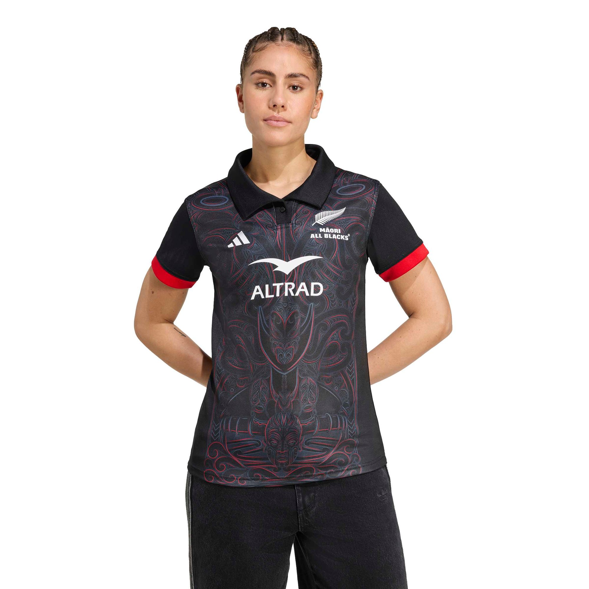Maglia replica da casa All Blacks Maori adidas 2026/27 - Donna