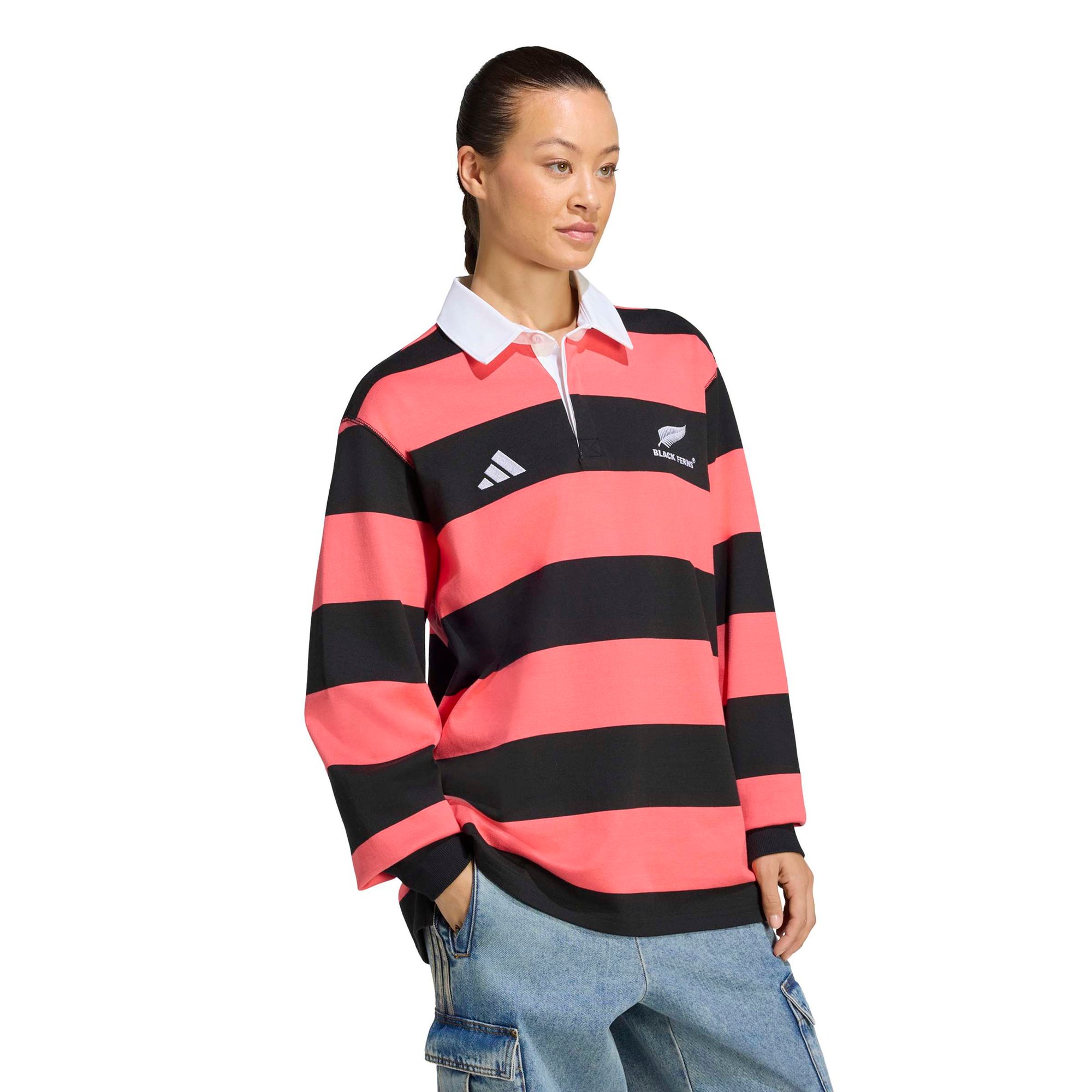 Polo Black Ferns adidas Heritage - Rosa - Donna