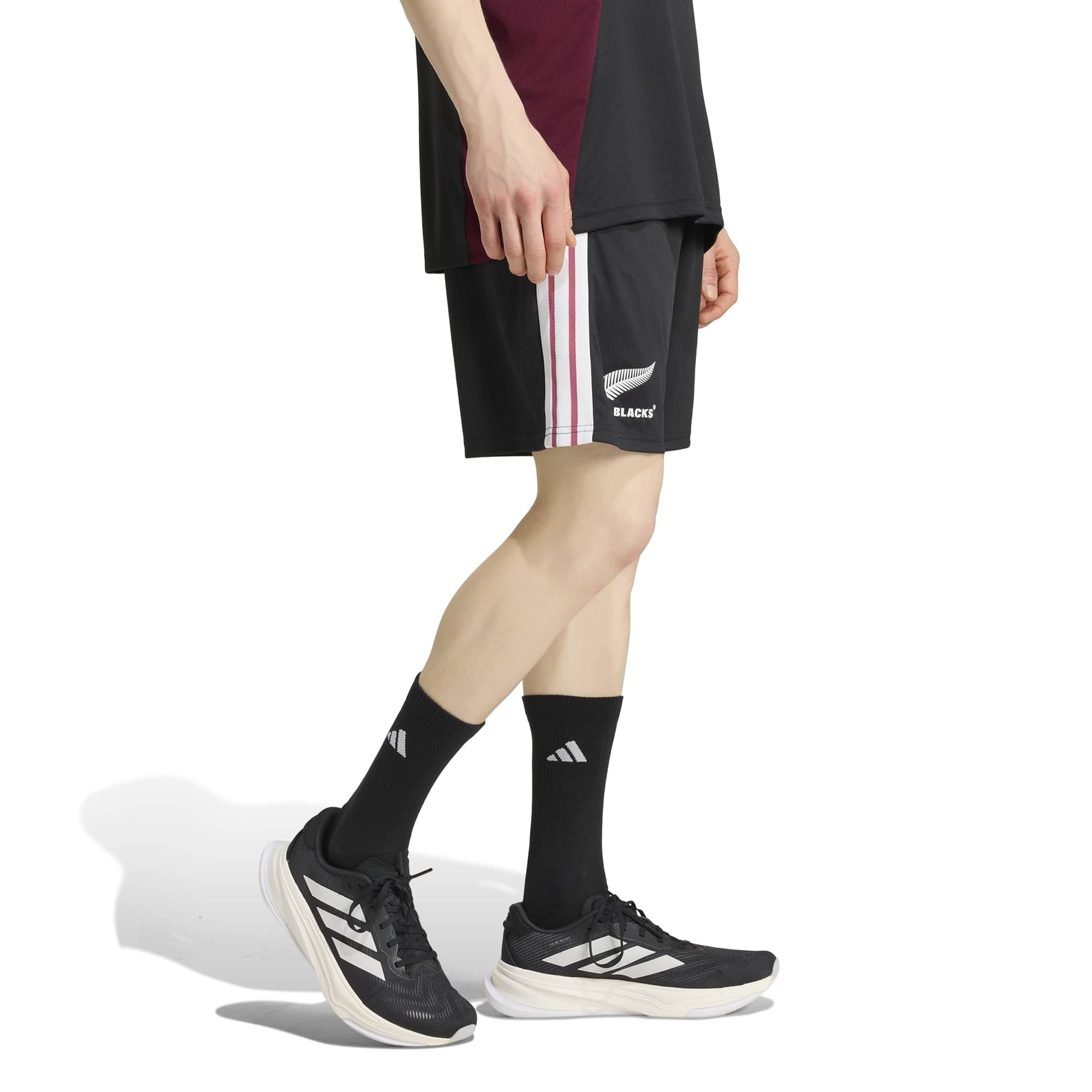 Pantaloncini da palestra adidas All Blacks - Nero