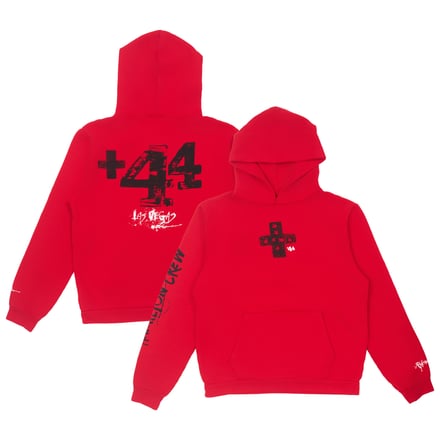 +44 Vegas Dayz Pullover Hoodie - Unisex - Cherry Red