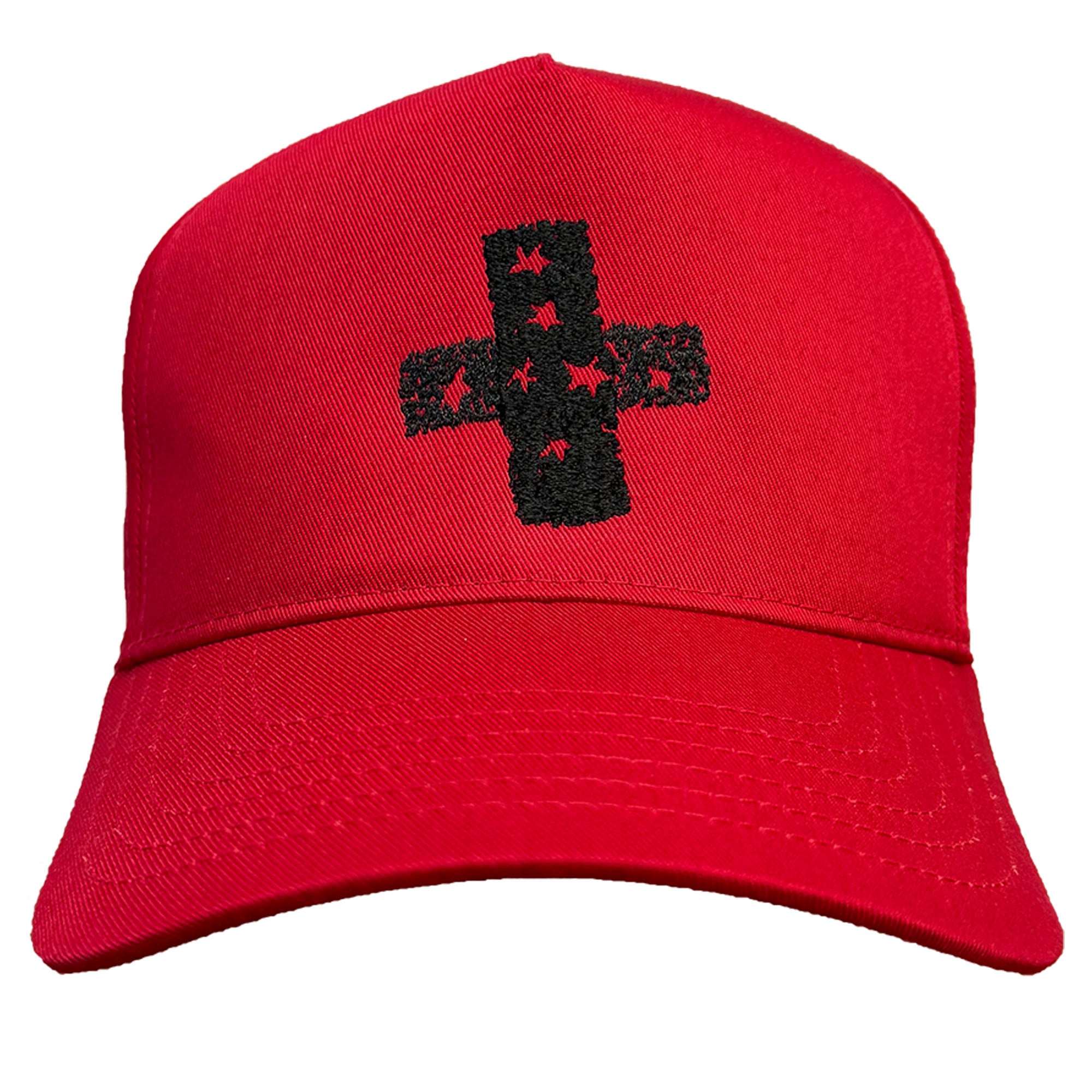 +44 Steadman Stars Cap – Unisex – Kirschrot