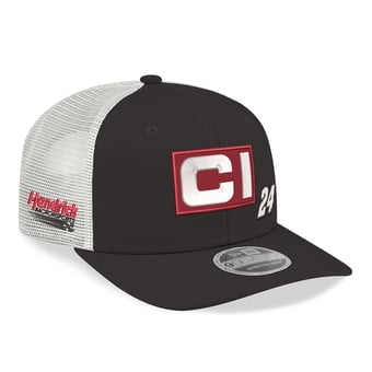 Men's New Era  Black/White William Byron 2026 Cincinnati 9SEVENTY Adjustable Trucker Hat