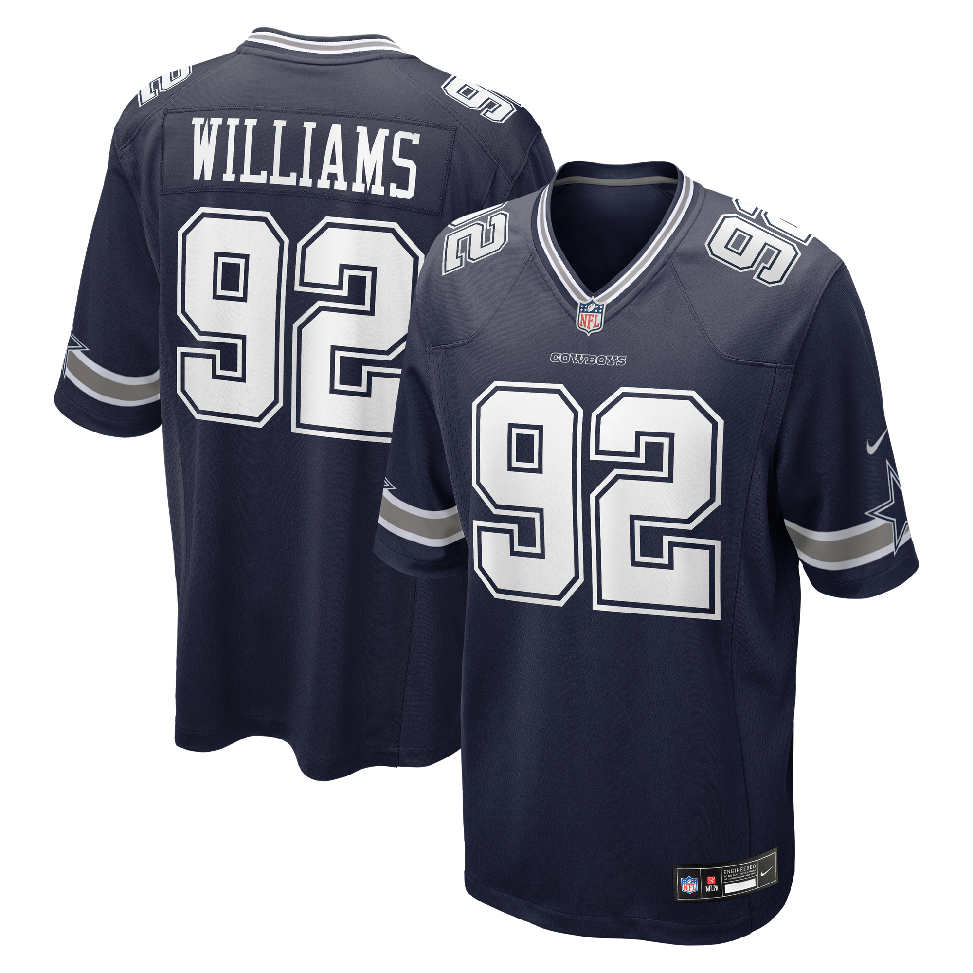 Dallas Cowboys Nike Home Game Jersey – Quinnen Williams – Mens