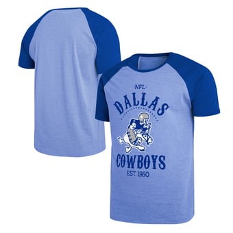 Men's Darius Rucker Collection by Fanatics  Blue Dallas Cowboys Raglan T-Shirt